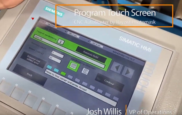 CNC AutoBlaster - Programable Touch Screen