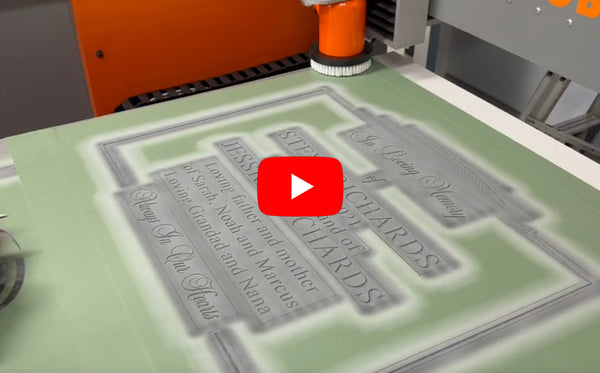 CNC AutoBlaster Headstone Engraving