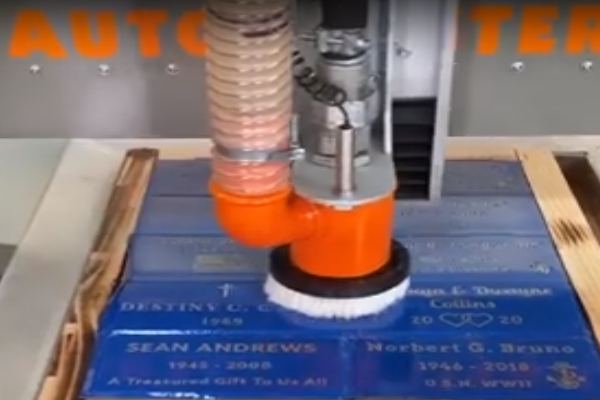 CNC AutoBlaster - Brick Engraving