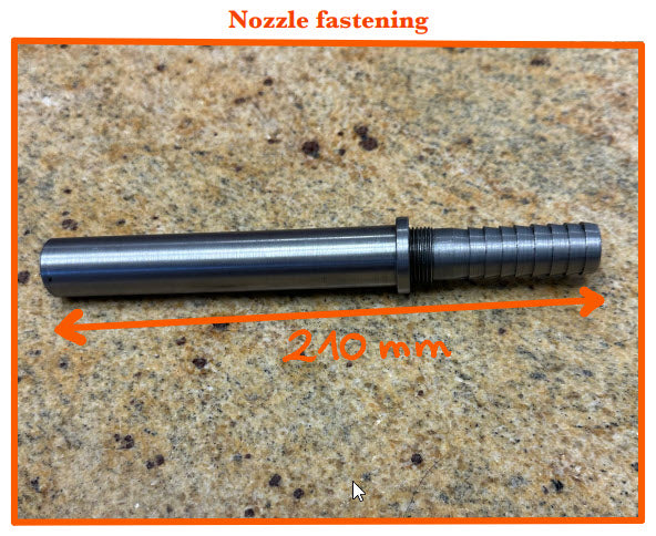 Border Blasting Head Attachement with Nozzle Fastener