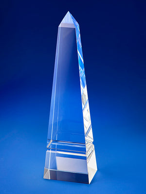 Bravo Obelisk Crystal Trophy Wide
