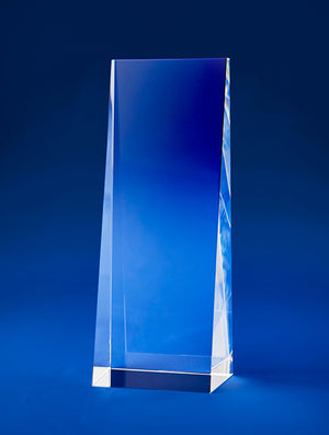 Bravo Slanted Block Crystal Award