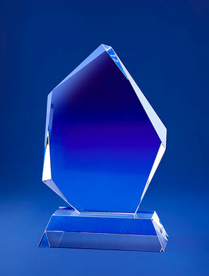 Bravo Asymetrical Peak Crystal Award