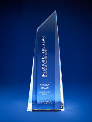 Bravo Monolith Tower Crystal Award